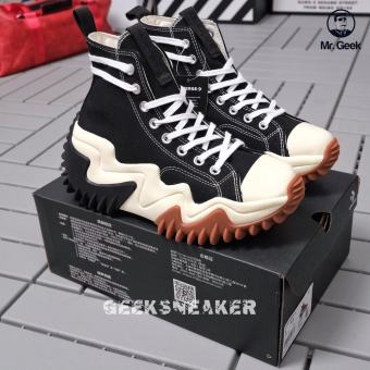 Giày Sneaker Cao Cổ - Converse Run Star Motion - Đen Trắng