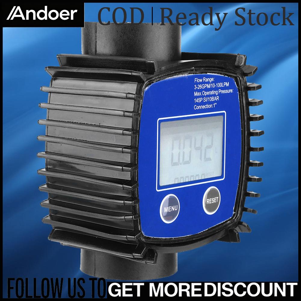 Andoer Máy đo lưu lượng có độ chính xác cao Máy đo lưu lượng diesel thực tế chính xác cho xăng diesel Urê cho dầu nước lỏng hóa học Giá 642,000 Đồng*Miễn phí vận chuyển
