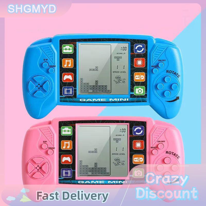 SHGMYD เกมปริศนาเตตริสย้อนยุค1ชิ้นเครื่องเล่นเกมมือถือคลาสสิกแบบพกพาของเล่นอิเล็กทรอนิกส์เพื่อการศึกษาสำหรับเด็ก ราคา 81 บาท*ส่งฟรี