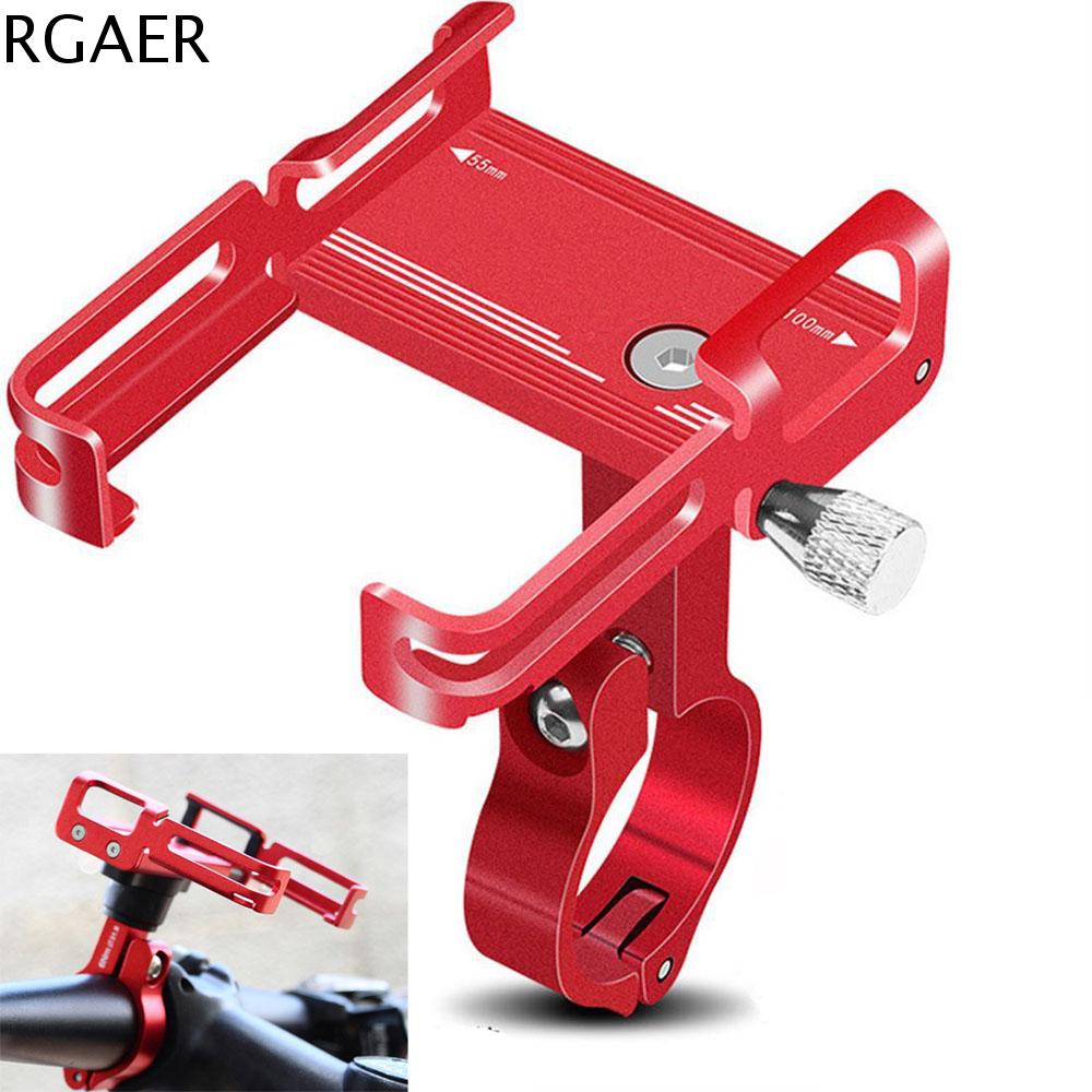 RGAER Hợp kim nhôm P10 Chống trượt Gắn khung Chống rung Có thể điều chỉnh Giá đỡ điện thoại dành cho xe đạp Người giữ Giá đỡ điện thoại xe đạp Giá đỡ di động
