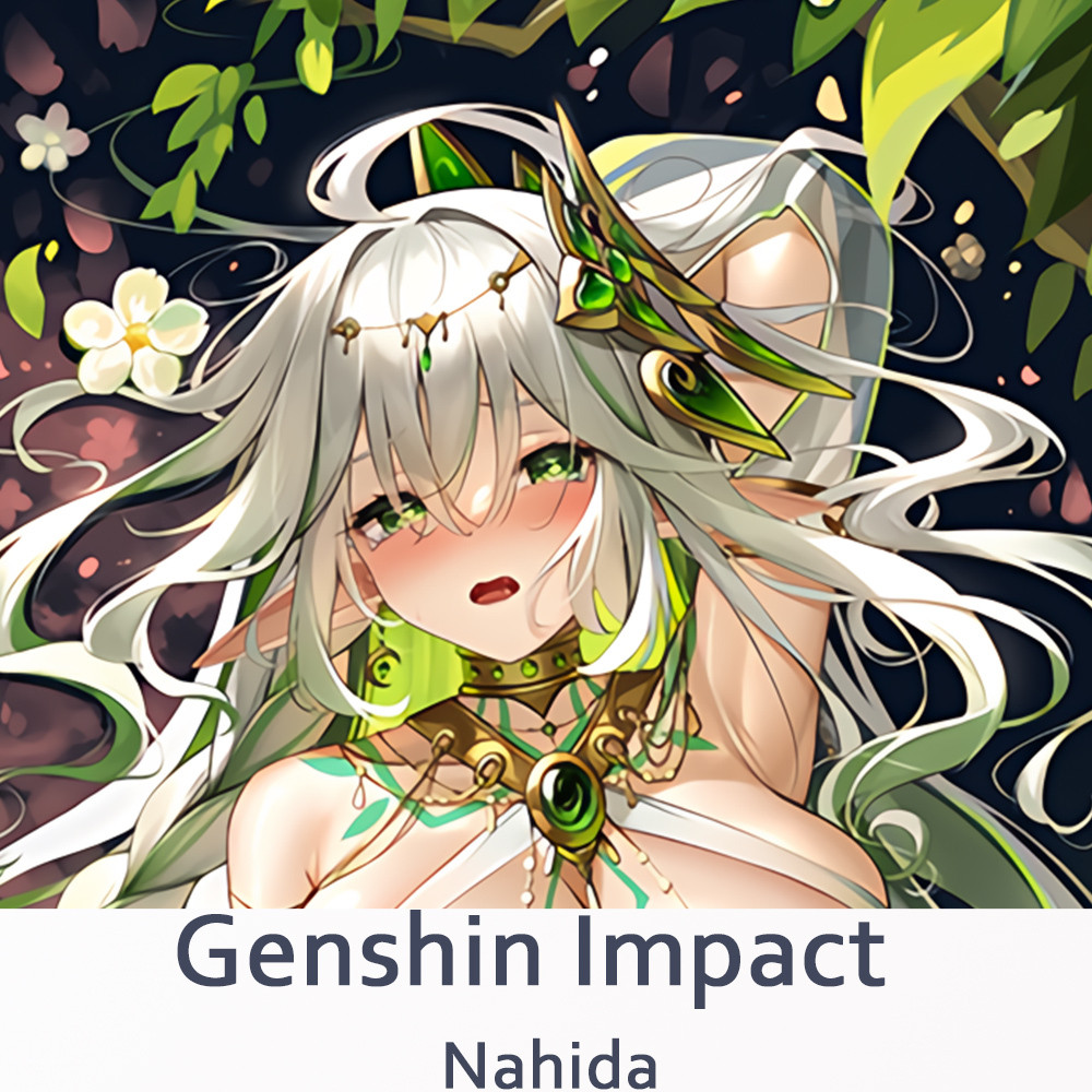 Anime Genshin Impact Gối Trường hợp Nahida Cosplay Hing Gối cơ thể In hai mặt