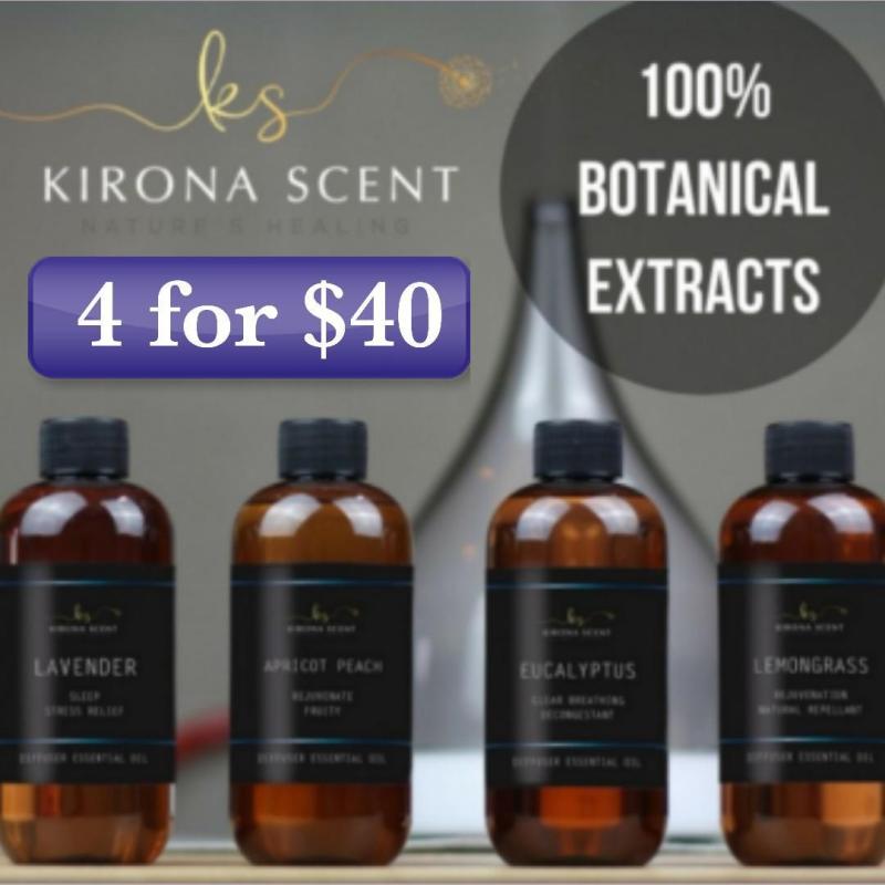 Buy 120ml Kirona 100% Pure Water Based Essential Oil. For Humidifier/Diffuser Singapore