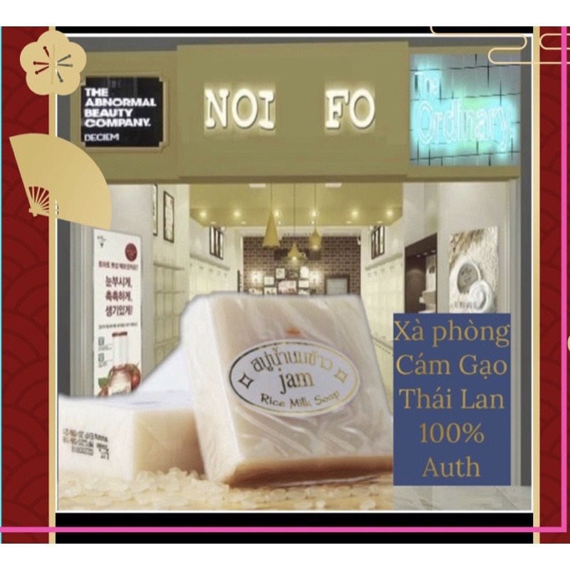 Chuyên Thái Xà phòng cám gạo Jam Soap Thái Lan Authentic 100%