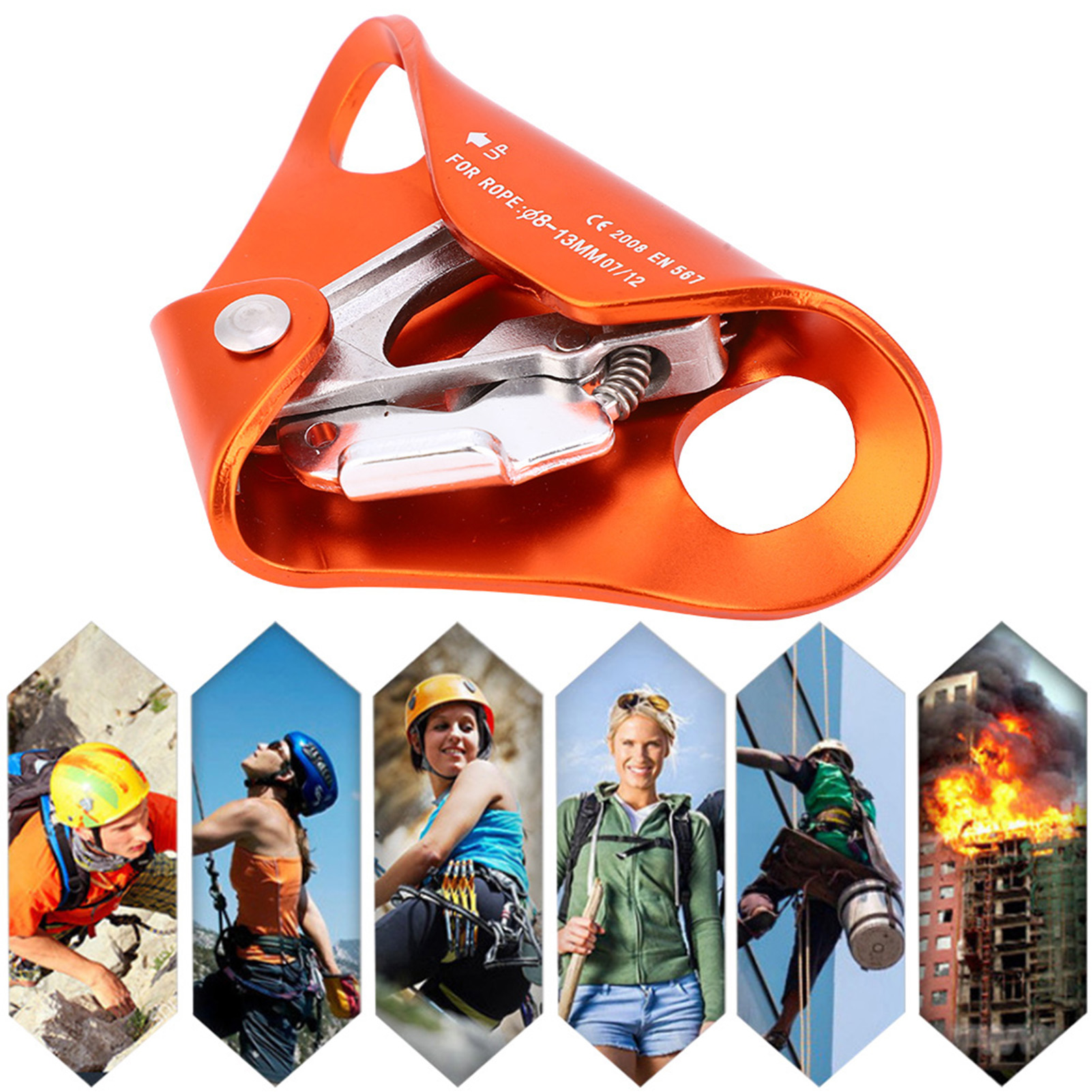 Kim loại ascenders ngực ascender cường độ cao cho leo núi