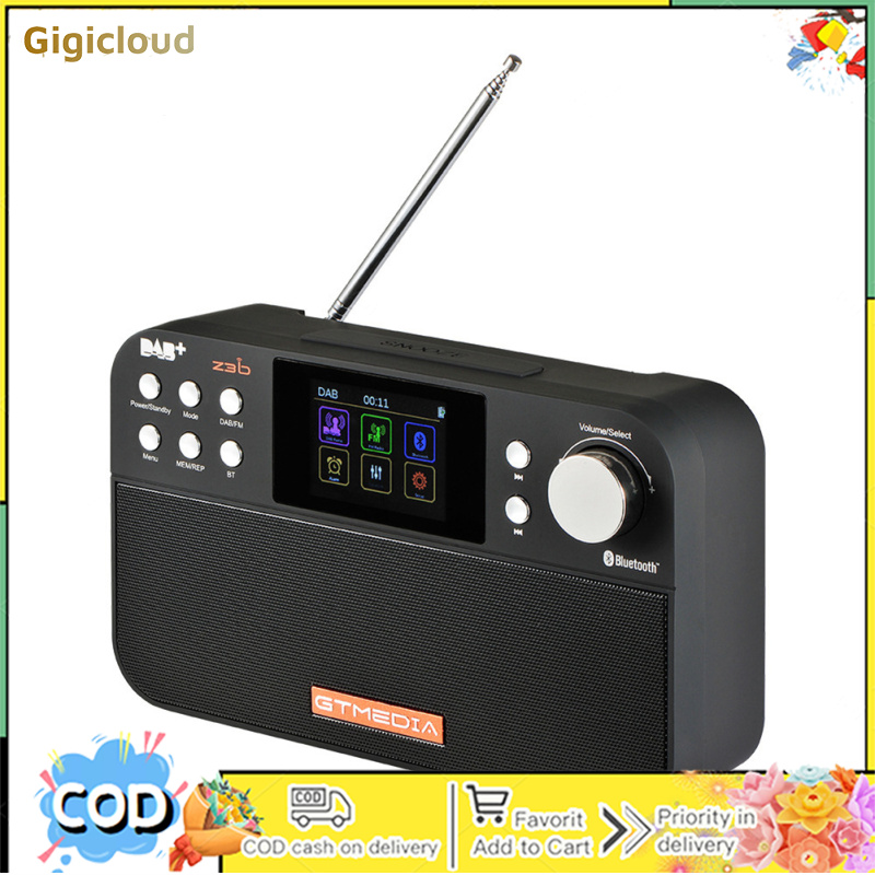 GTMEDIA Z3B Portable DAB FM Radio Easy Adjustment Pocket Radio Longest Lasting Digital Speaker Radio For Elder Home Running ราคา 9,700 บาท*ส่งฟรี