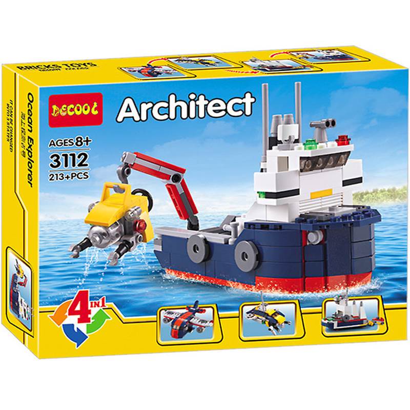 LEGO Deep sea exploration ship exploration ship 60095 urban assembly LEGO polar giant ship 60368 puz