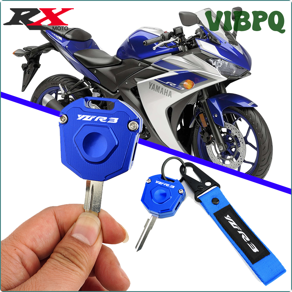 Vibpq cho Yamaha YZF R3 YZF-R3 R3 2020 2021 2022 2023 phụ kiện xe máy CNC vỏ chìa khóa Vỏ Bọc Chìa K