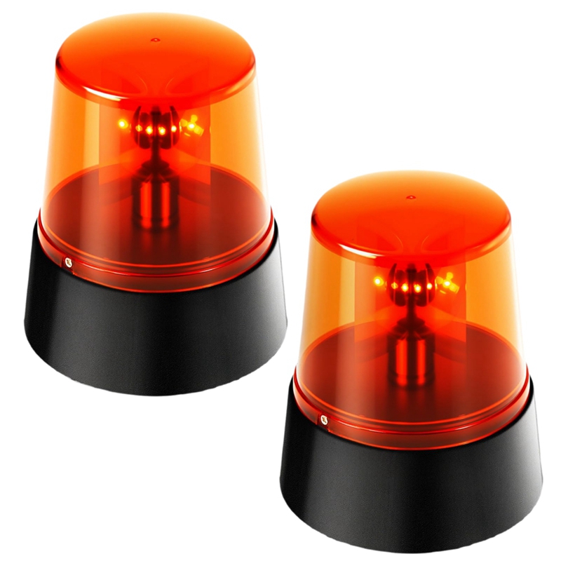 [Waanon]2Pcs Rotating Strobe Light, 360 Degree Rotating Light, Disco Bar Party Decorative Light