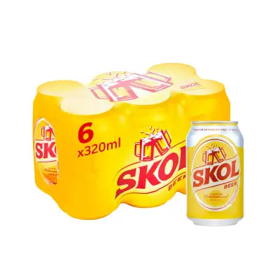 SKOL Lager Beer 320ml 6s Can