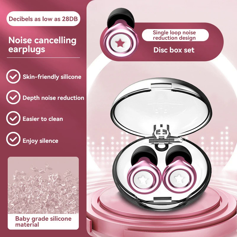 New Silicone Earplugs For Swimming Sleep Noise Cancel Noise Reduction-Soundproof Reduce Disturbances