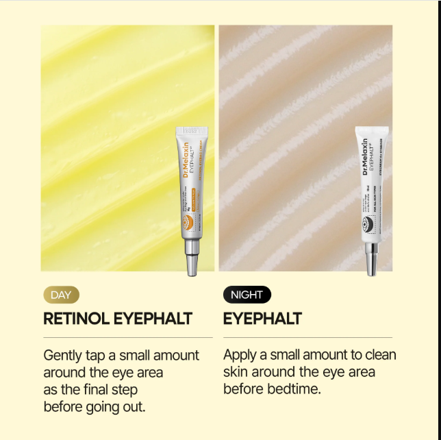  Kem dưỡng mắt trẻ hóa trị bọng mắt  Dr.Melaxin Eyephalt & Retinol Eyephalt Eyebag Cream 10g 