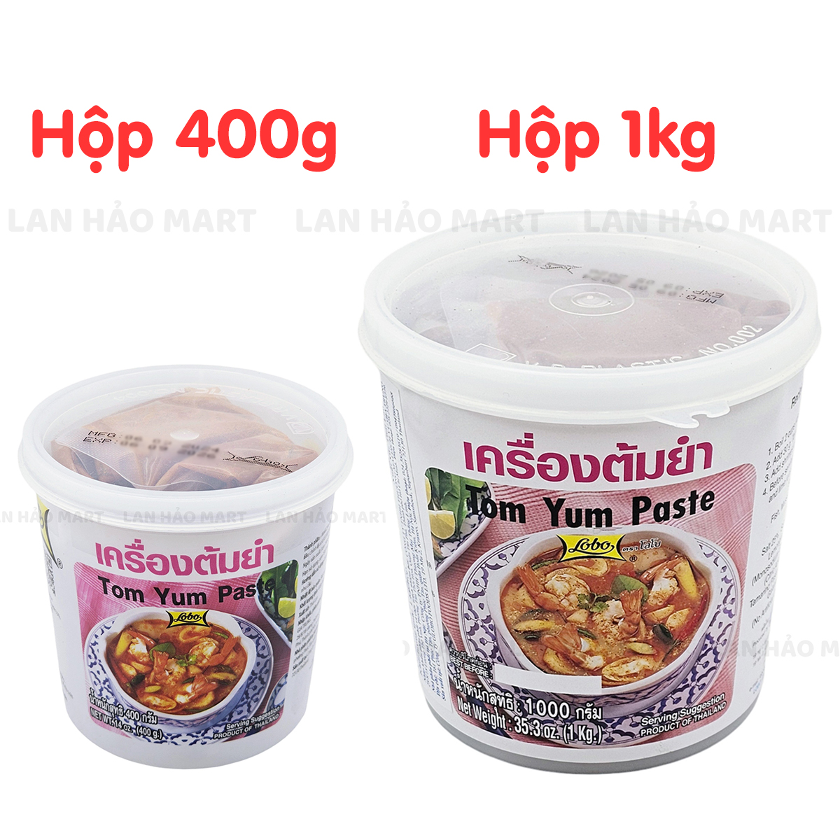 Gia vị lẩu thái Tom Yum Paste Thái Lan hộp 400g hoặc 1kg