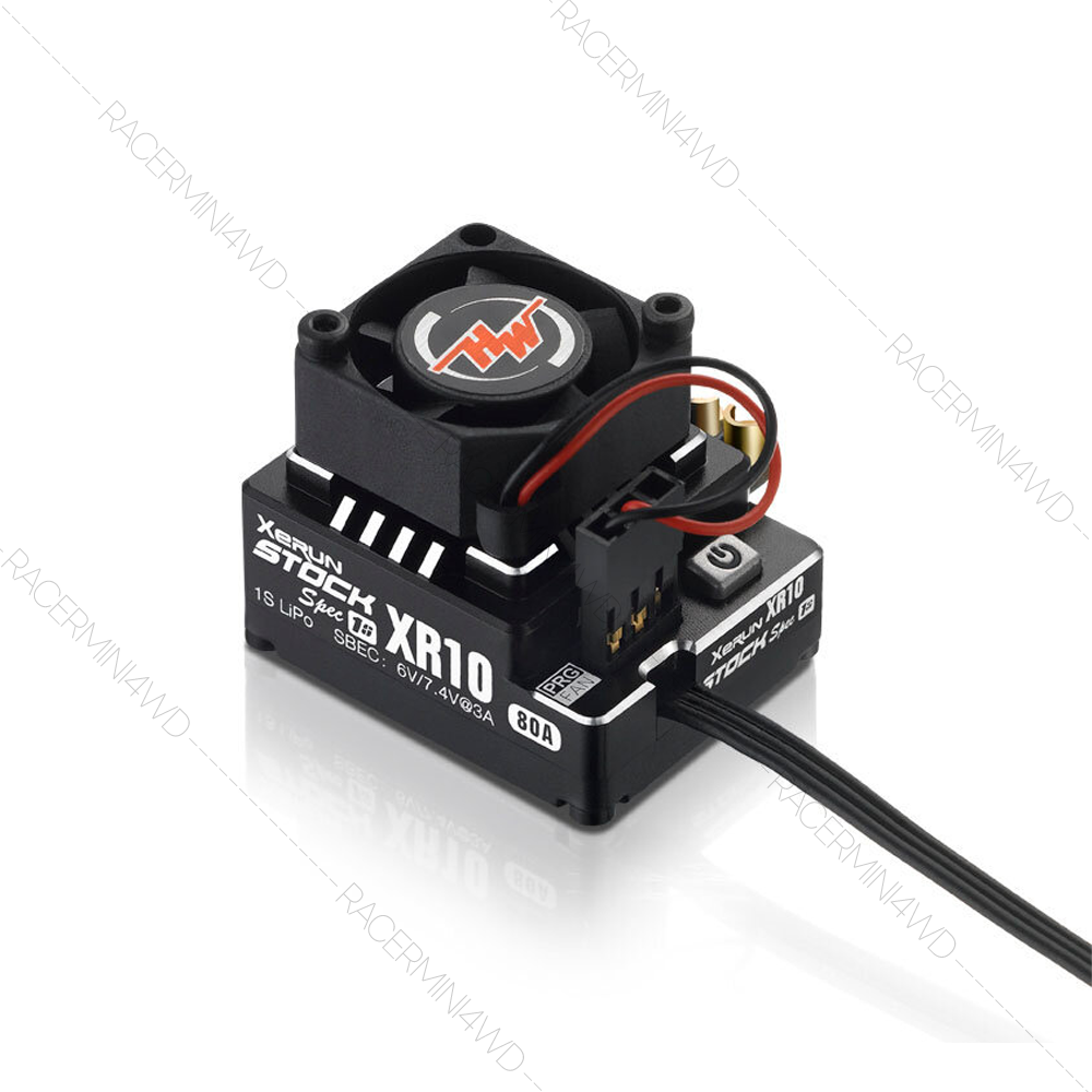Hobbywing 30112751 XeRun XR10 Stock Spec 1S (80A) อุปกรณ์ควบคุมระบบไฟรถบังคับฮ๊อบบี้วิงแท้ ราคา 4,320 บาท*ส่งฟรี