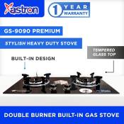 ASTRON Double Burner Gas Stove with Glass Top