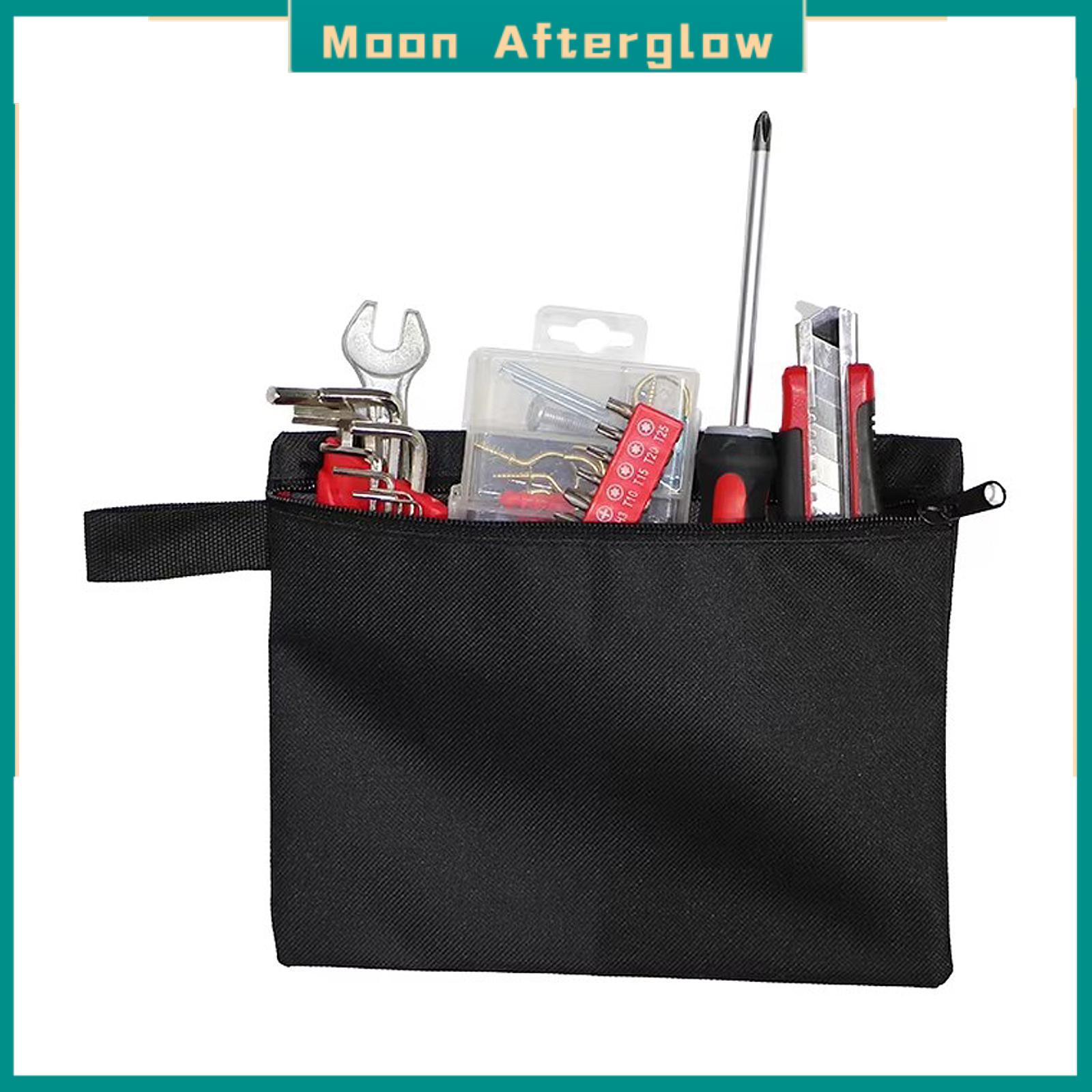 Moon Afterglow Tool Tote Bag Organizer Pouch with Loop Storage for Camping Mechanics Carpenters Motorcycle Electrician Tools