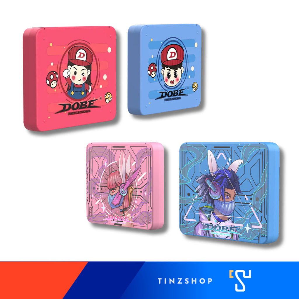 Tinzshop Dobe Itns-19303M / Itns-19303T Nintendo Switch Game Card Case / Game Storage Box [Red/Blue] [Pink/Blue] ราคา 128 บาท*ส่งฟรี