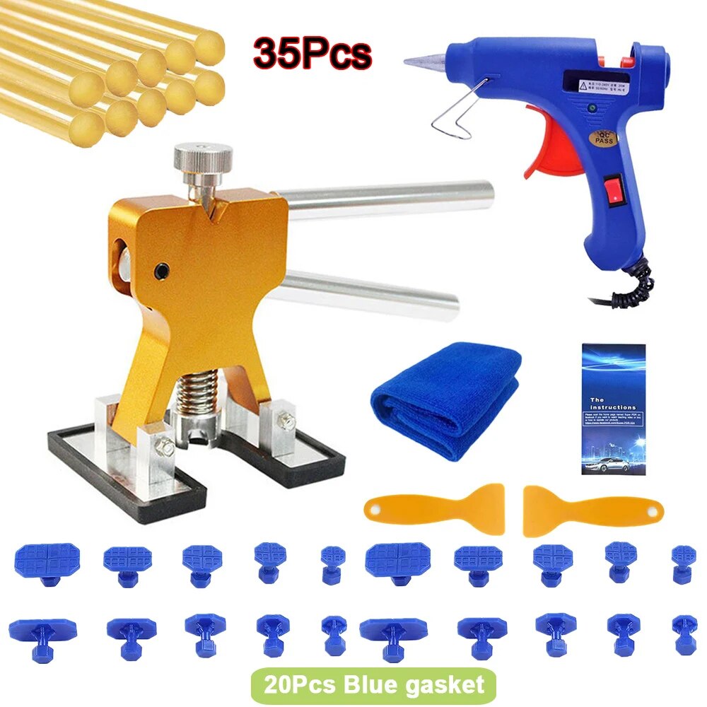 Thân tự động Tấm Kim Loại Sơn Không Có Bộ dụng cụ kéo sửa chỗ lõm xe hơi Công Cụ Chuyên Nghiệp núm hút cao su Keo Tay Dent Loại Bỏ Công Cụ