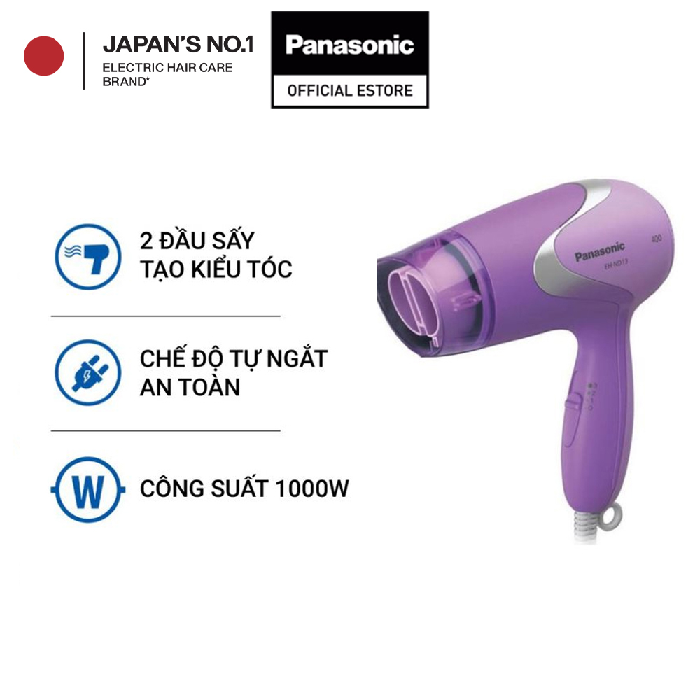 Máy Sấy Tóc Panasonic EH-ND13-V645 - Công suất 1000W - Bảo Hành Chính Hãng 12 tháng