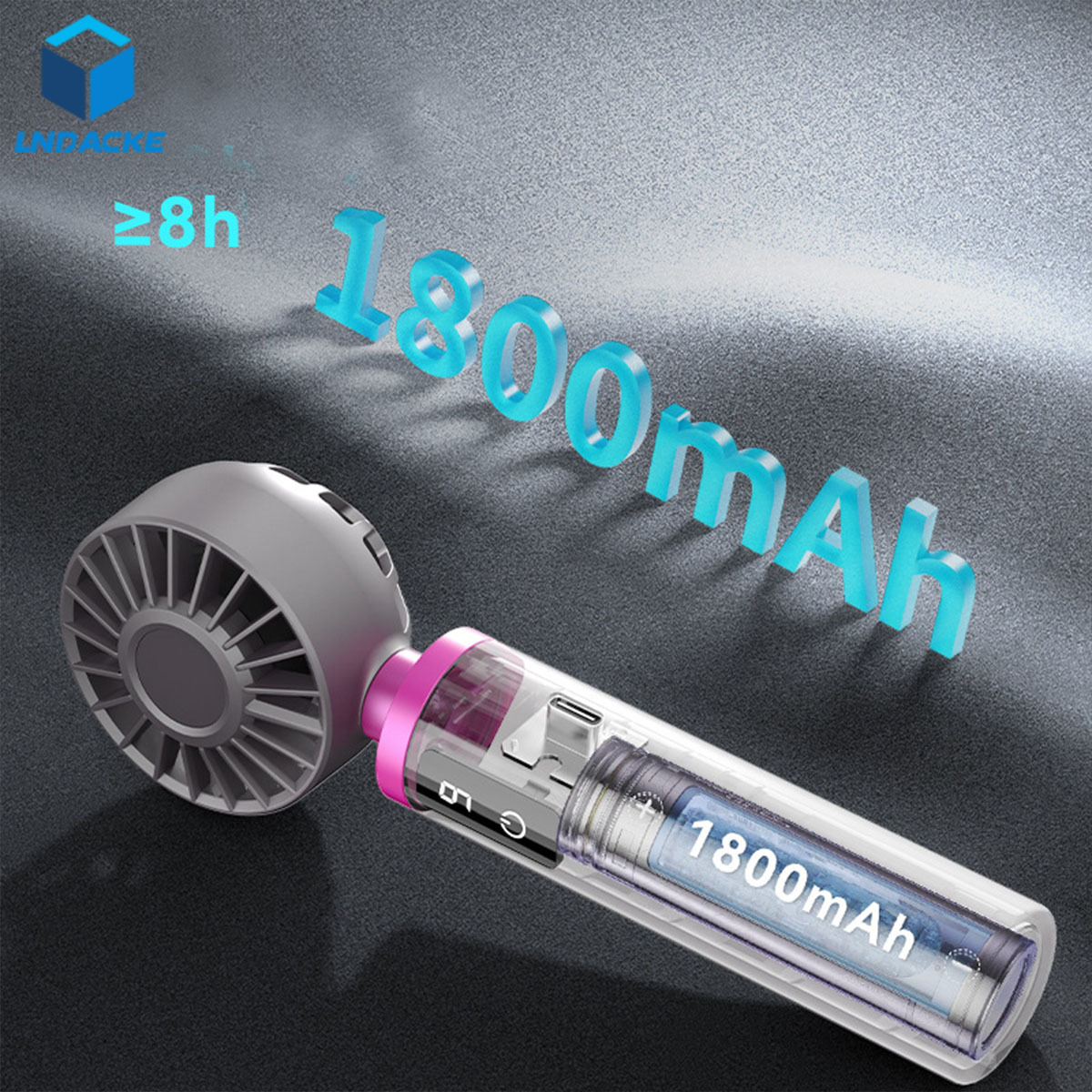 พัดลมusb พัดลมมือถือ พัดลมพกพา รองรับการชาร์จอย่างรวดเร็ว TYPE-C ปรับได้ 9 ระดับ ขนาดเล็กจิ๋ว จับถนัด พกพาง่าย ลมแรง ไร้สาย ตอบโจทย์การใช้งานทุกที่ ราคา 159 บาท*ส่งฟรี