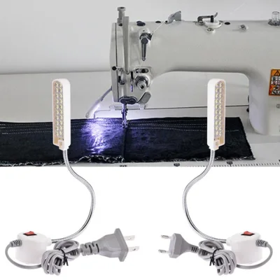 QUFUL Industrial US/EU Plug AC110-250V LED Portable 12 LED Work Light Sewing Machine Light USB Lamp Magnetic