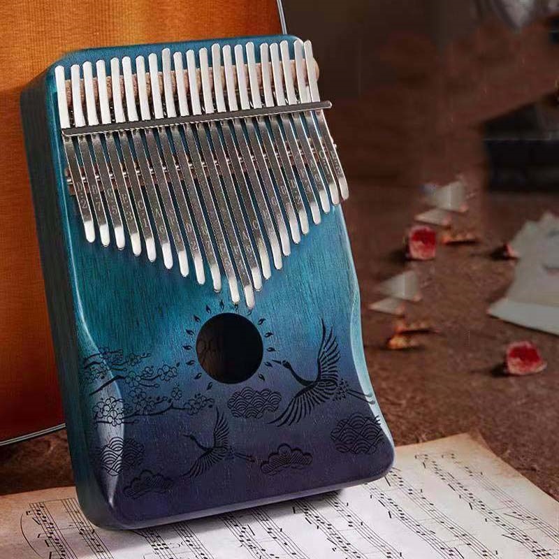 【YF】 Kalimba 17 Keys Thumb with Mbira Sanza Finger  for Kids Adult Beginners Musical Instruments