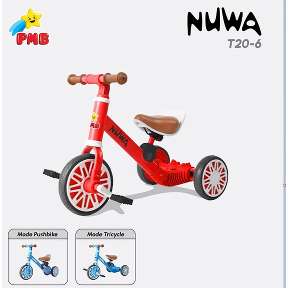 Stroller Sepeda Roda 3 Stoler Lipat Anak Bayi Tricycle Dorong PMB IORA
