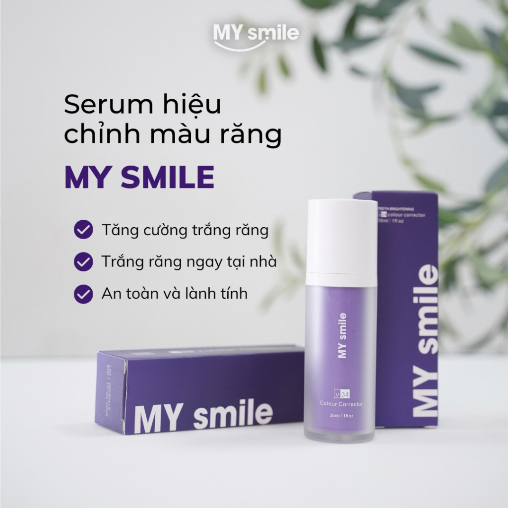 Serum hiệu chỉnh màu răng My Smile - Công nghệ V34 Hoa Kỳ