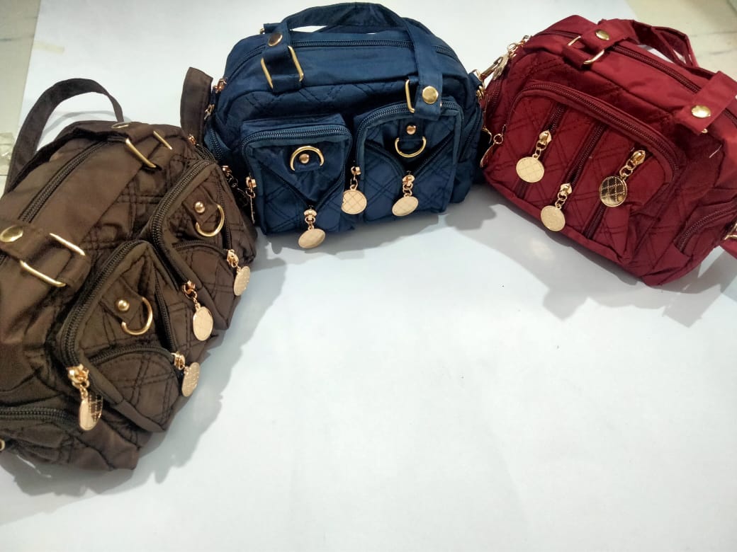 Fashion Women Ladies Girls Hand Bags Shoulder Bag Nylon Crossbody Bags Water Proof Leisure Embroidery Rhombus Large Capacity