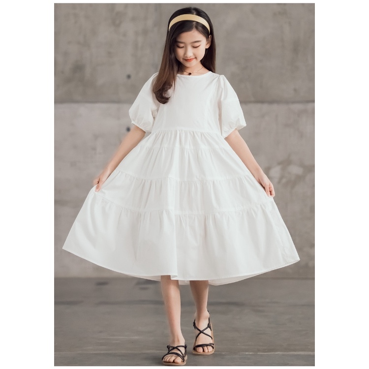 Set 2 dây kèm chân váy trắng cho bé gái size 100-150(4-8 tuổi) rẻ đẹp cho bé