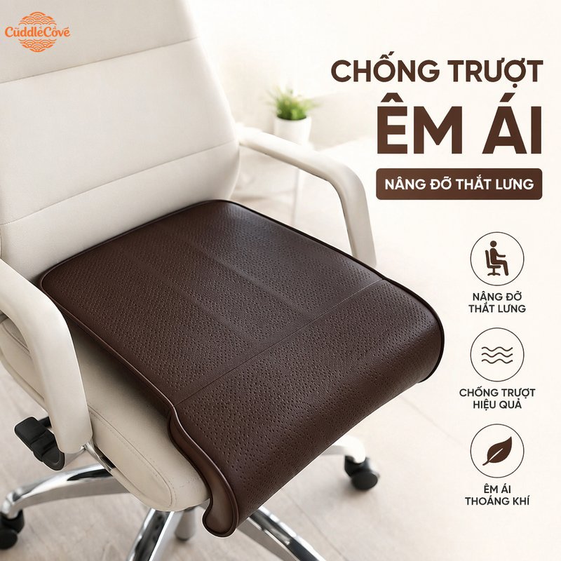 CuddleCove Car seat leg rest cushion footrest leg support seat pad soft foam anti fatigue for car and office Giá 294,980 Đồng*Miễn phí vận chuyển