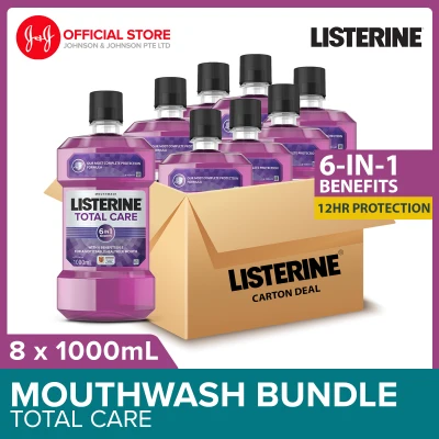[Bundle of 8] Listerine Mouthwash Total Care 1000ml x 8