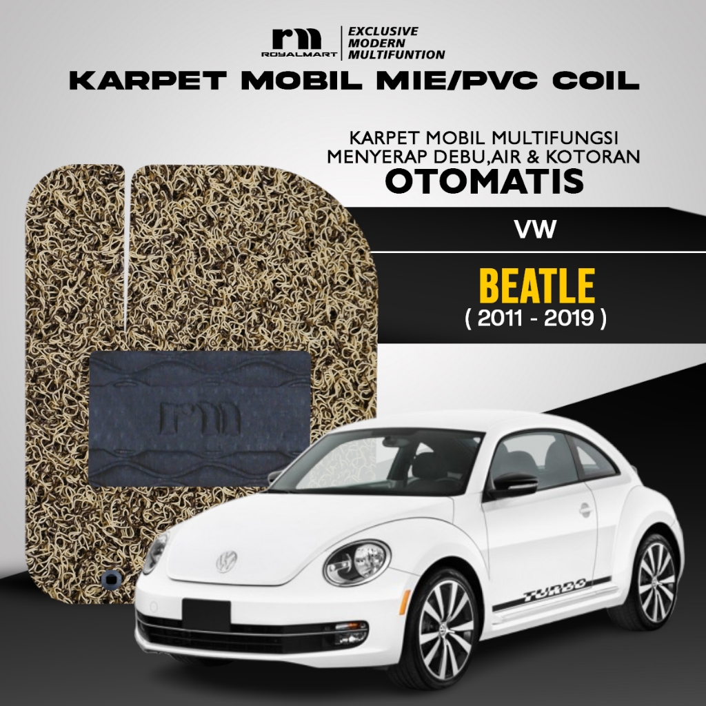 ROYAL MART Karpet Mobil Mie Premium VW BEATLE 2011-2019 Non Bagasi Harga 700,000 rupiah*Gratis Ongkir