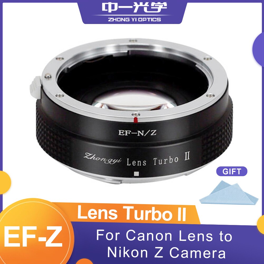 ZhongYi mitakon EF-NZ Adapter Focus giảm ánh sáng tăng Bộ chuyển đổi cho Canon ống kính EF để Nikon Z Mount máy ảnh