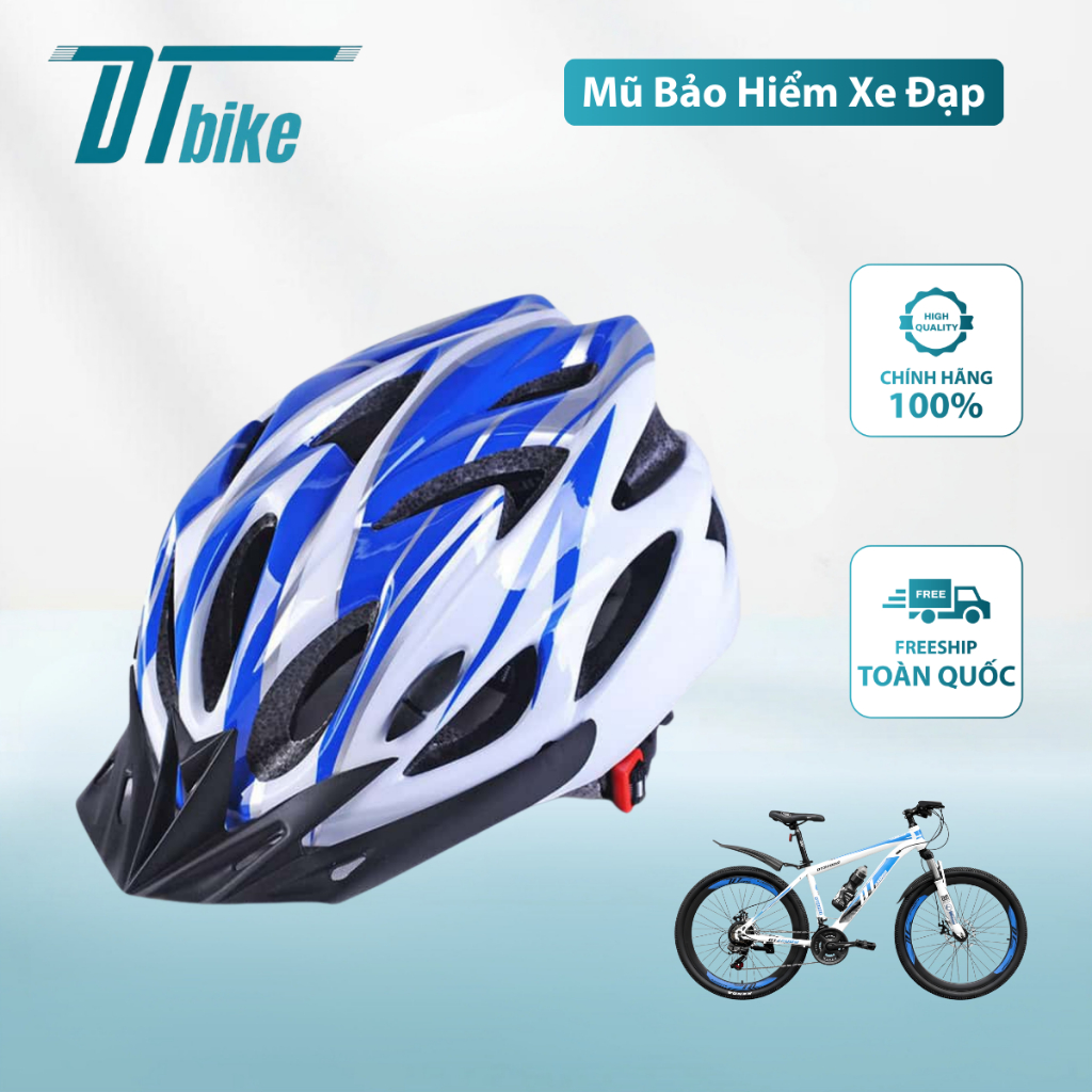 Mũ Bảo Hiểm Xe Đạp DT BIKE – Bảo Vệ Đầu An Toàn, Thoải Mái Thông Gió Tốt Kiểu Dáng Thể Thao