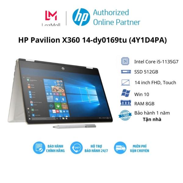 Bảng giá [Voucher 2tr] Laptop HP Pavilion X360 14-dy0169tu (4Y1D4PA)/ Gold/ Intel Core i5-1135G7 (2.40GHz, 8MB)/ RAM 8GB/ 512GB SSD/ Intel Iris Xe Graphics/ 14Inch FHD Touch/ 3Cell 43Whrs/ Win 11SL/ 1Yr Phong Vũ