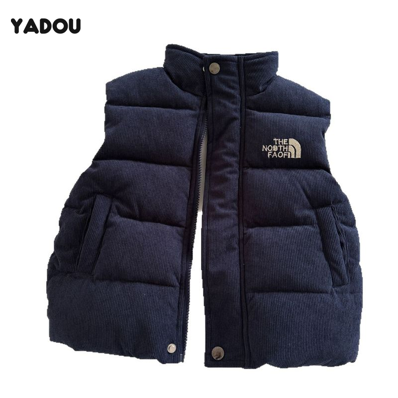 Yadou mùa thu và mùa đông trẻ em mới của Quilted in chữ cái vest nam giới và phụ nữ giữ bé ấm đồ mặc ngoài áo ghi lê Áo khoác độn bông bán buôn