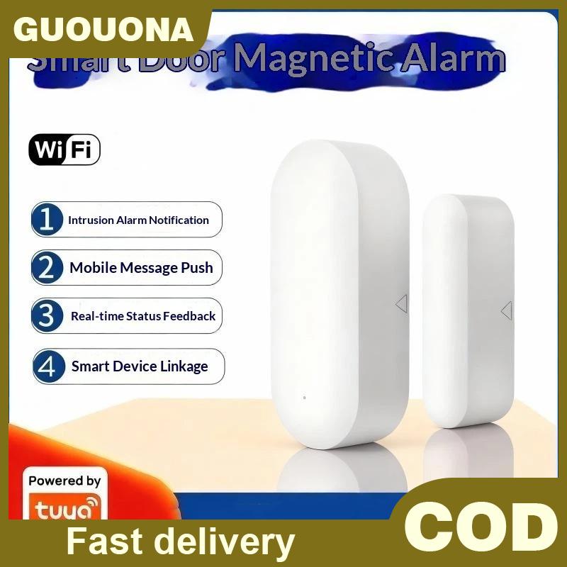 Guouqna Zigbee Door Contact Sensor 3.0 Mini Wireless Smart Alarm for Home Anti-Theft Monitoring Zigbee Hub Required ราคา 397 บาท*ส่งฟรี