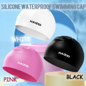 Waterproof Silicone Swim Cap for Adults - 