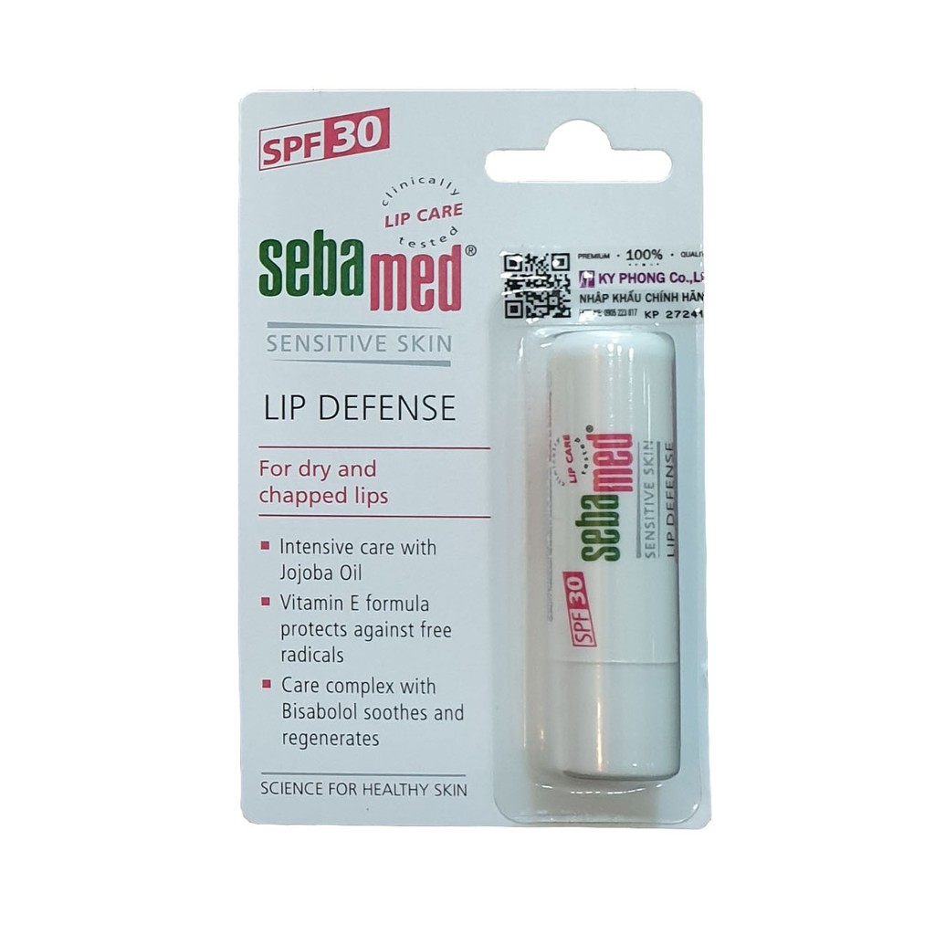 Son dưỡng bảo về chống khô nứt môi Sebamed pH5.5 Sensitive Skin Lip Defense 4.8g - CHÂT LƯỢNG HÀNG ĐẦU, SẢN PHẨM ĐẠT CHUẨN ĐƯỢC KHÁCH HÀNG ĐÁNH GIÁ CAO, ƯA CHUỘNG TRÊN THỊ TRƯỜNG MỜI KHÁCH YÊU TRẢI NGHIỆM