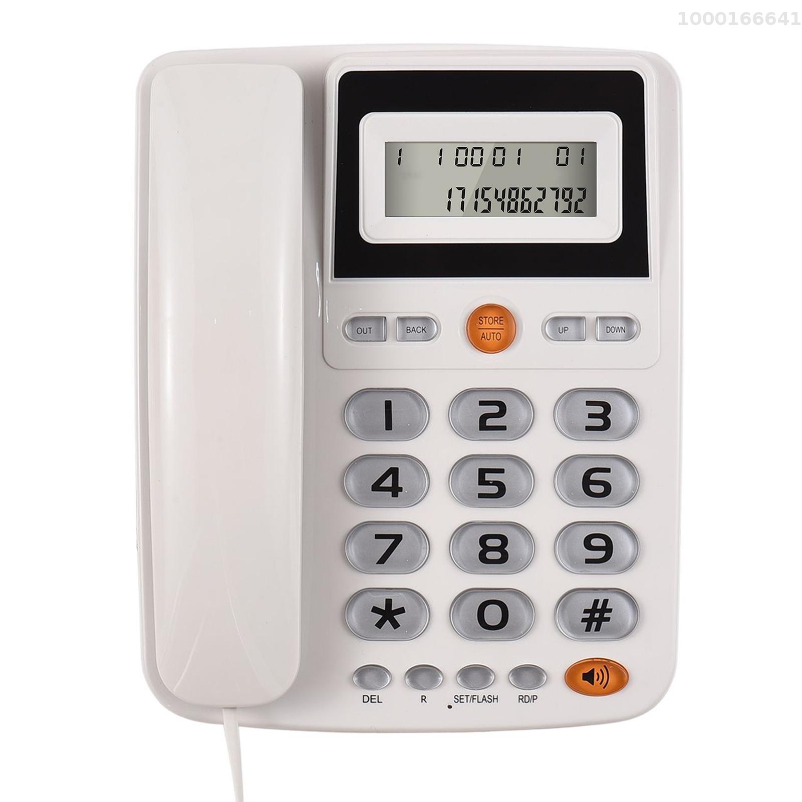 Big Button Landline Telephone Crystal Dialpad Trade Call Desk Display  Caller ID