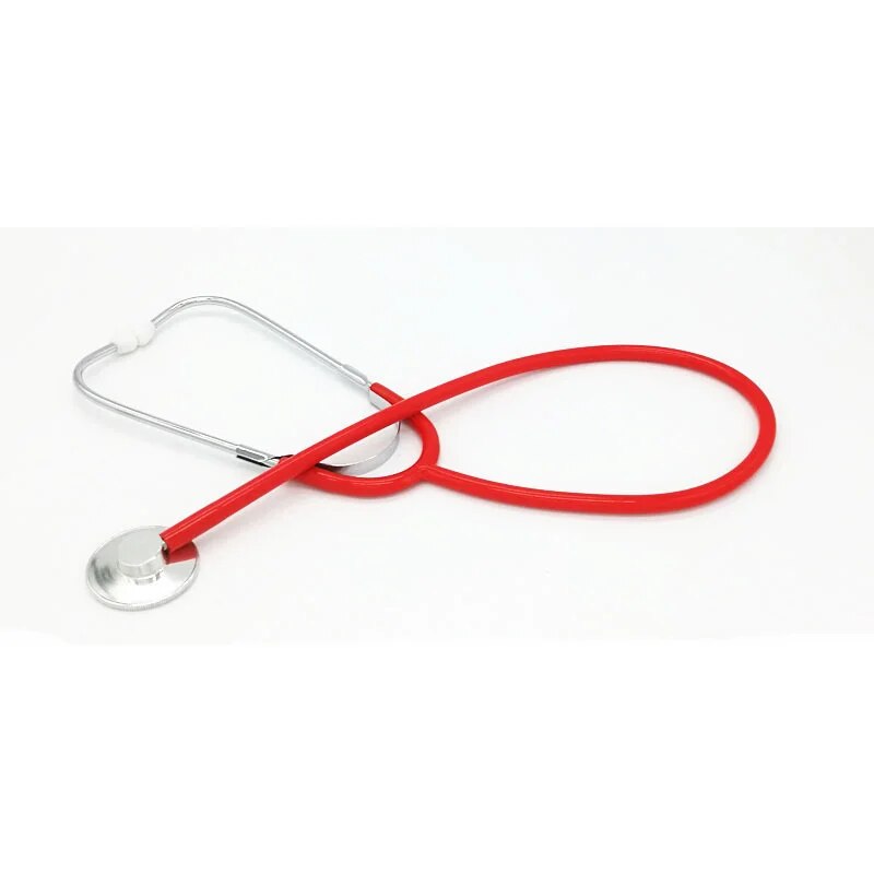 red red Deluxe Professional Single Head Stethoscope Doctor Stethoscope