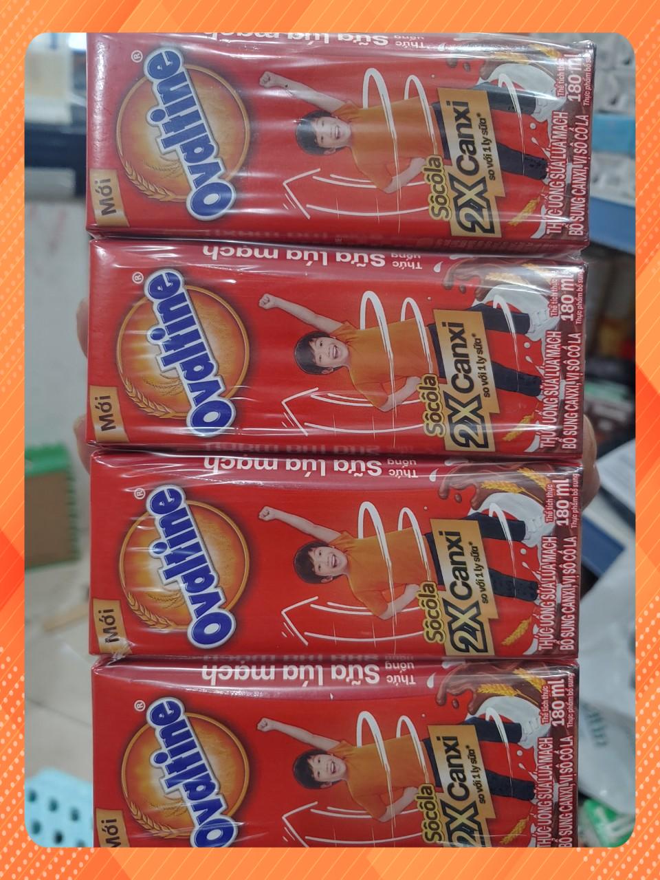 Sữa lúa mạch ovaltine hộp 180ml/110ml