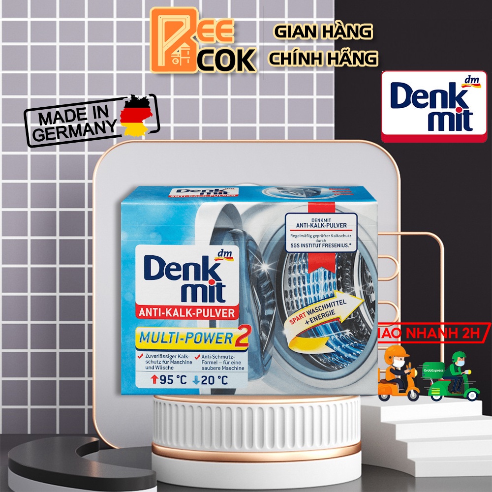 Hộp 60 viên tẩy lồng máy giặt Denkmit Anti Kalk Tabs - viên vệ sinh lồng giặt