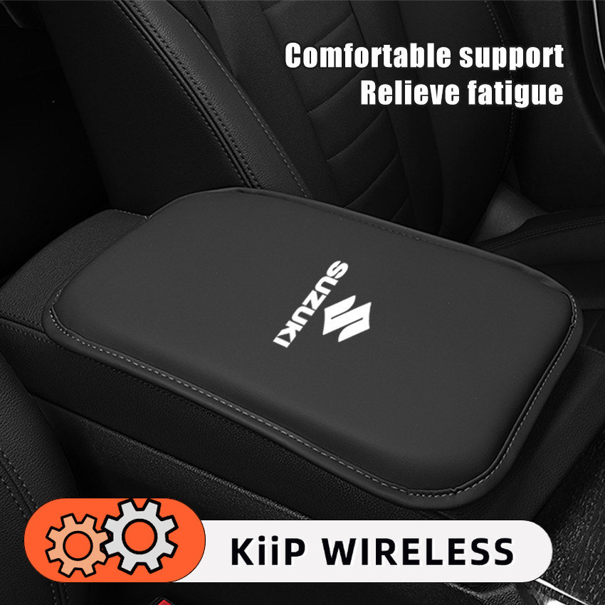 Armrest Pad Mobil Sandaran Tangan Kulit Hitam Bantalan Armrest Penambah Tinggi Suzuki Harga 99,000 rupiah*Gratis Ongkir