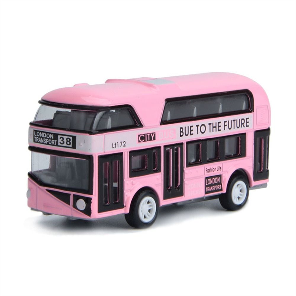 EODKUS 4 bánh xe Quà tặng Cho Trẻ Em Thành Phố Xe Du Lịch Xe Mô Hình Xe Buýt Cửa ra vào Mở Đóng Toy Phương Tiện Đi Lại Xe Buýt hai Tầng Kéo Trở Lại Đồ Chơi Diecast Xe Ô Tô Đồ Chơi Đồ Chơi Mô Hình - 5