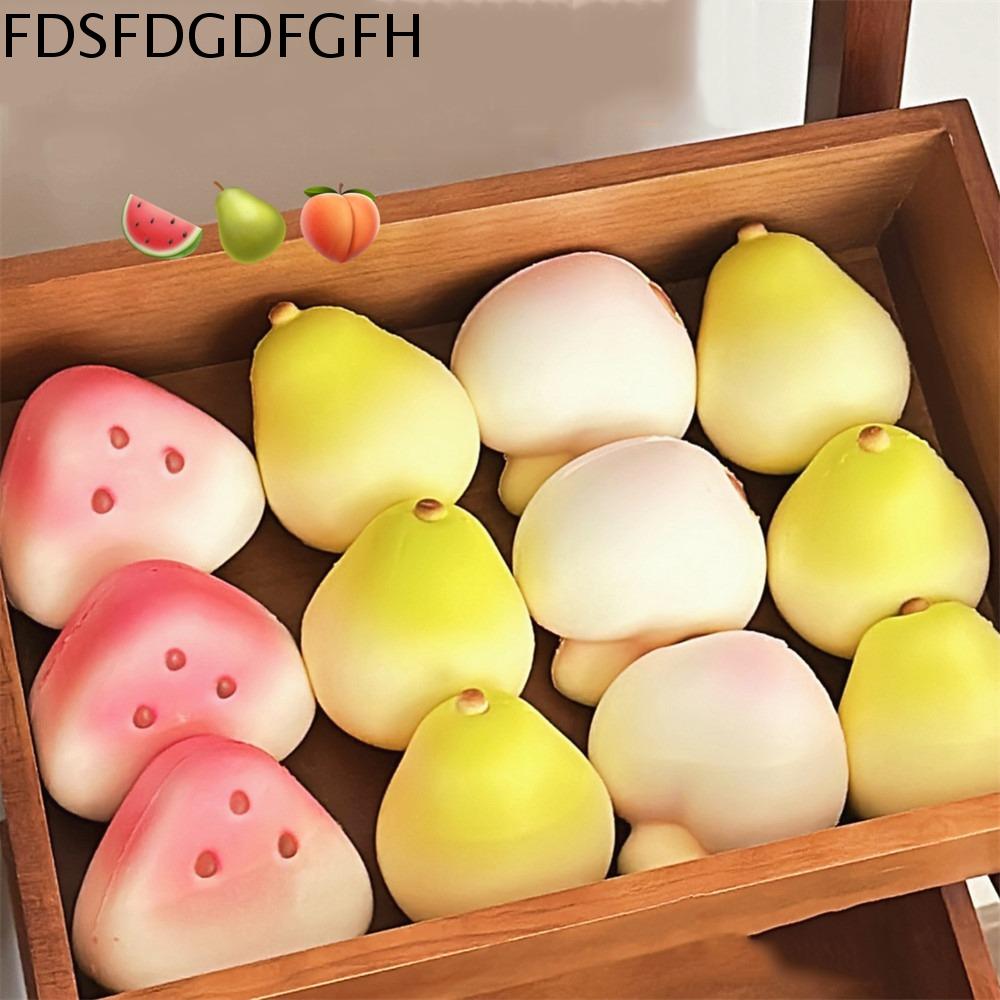 FDSFD Thực phẩm Đồ chơi bóp trái cây Phô mai Trái Cây mô phỏng Đồ chơi kẹp trái cây Dễ thương Thỏ Đồ chơi giảm căng thẳng hoạt hình Hài Hước