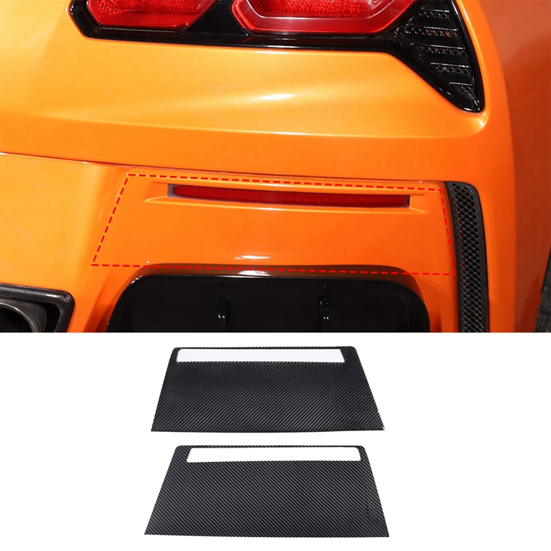 Fog Lihgt Cover Car Rear Fog Lihgt Lamp Cover Trim Decorative Sticker Accessories for C7 2014-2019