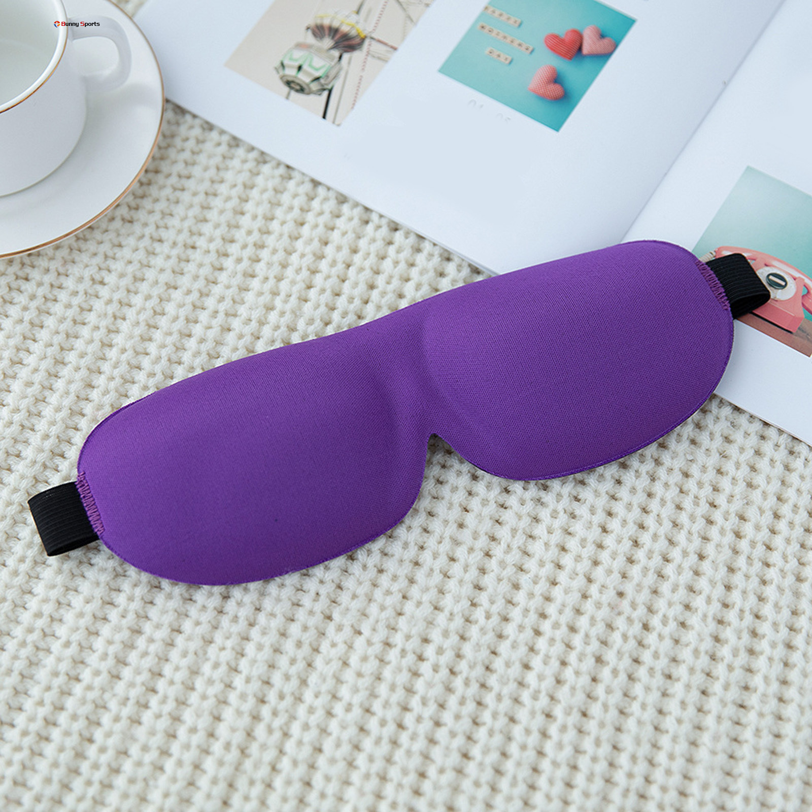 3D Miếng bịt mắt ngủ mềm mại thoải mái Tấm Che Mắt Ngủ bìa với dây đeo điều chỉnh được cho ngủ Yoga đi du lịch Bunny