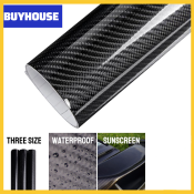 Buyhouse 7D Carbon Fiber Vinyl Sticker for Motorcycle