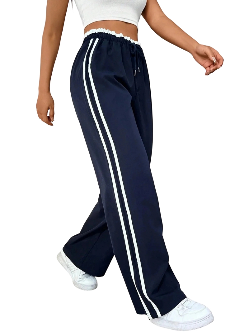 Women'S Track Pants Loose Straight Leg Jogging Sweatpants Warm-Up Sports - 2